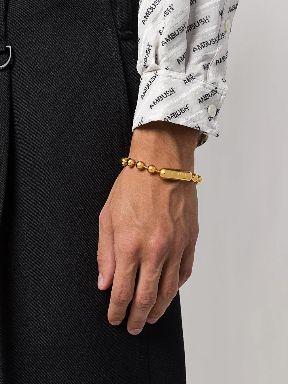 Shop Ambush Ball Chain Bracelet In Gold