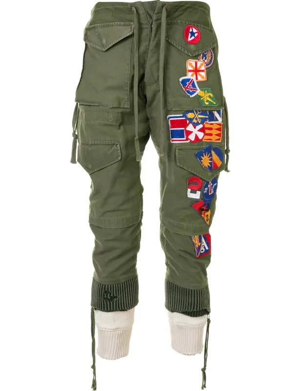 embroidered cargo pants