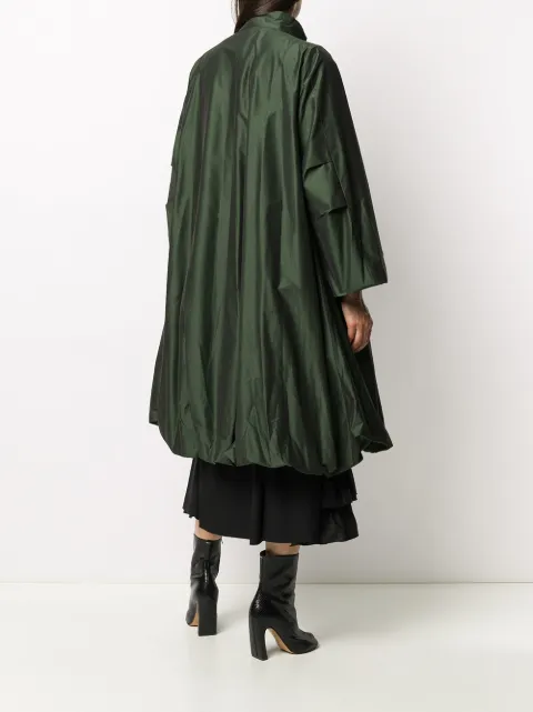 flared raincoat
