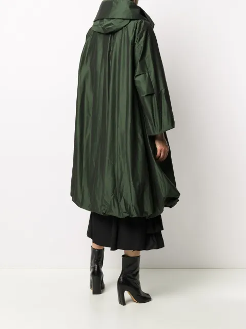 flared raincoat