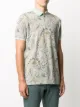Etro paisley print cotton polo shirt