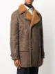 Etro shearling double-breasted coat