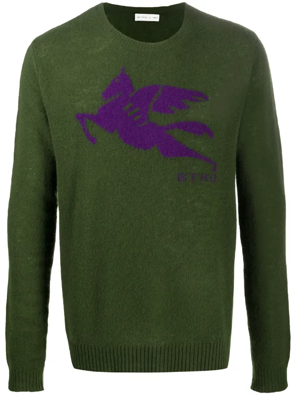 Etro - Maglione in lana jacquard - Tluxy