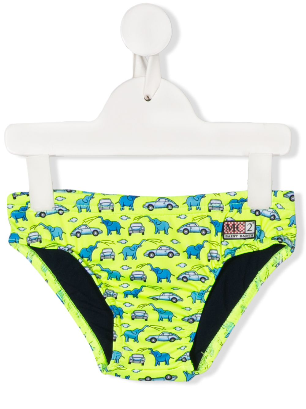 фото Mc2 saint barth kids billy carwash 94 print swim trunks