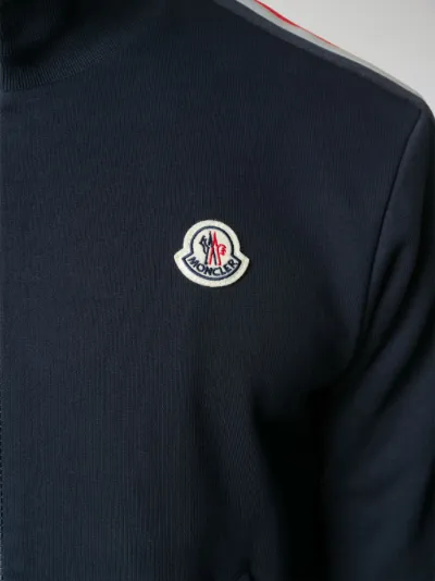 Moncler logo-patch zip-up sweatshirt 