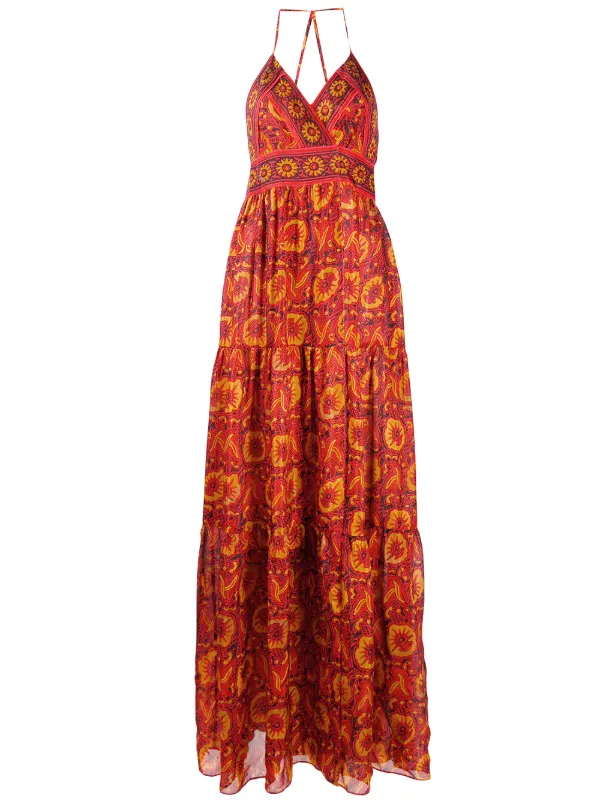 ba&sh orange dress
