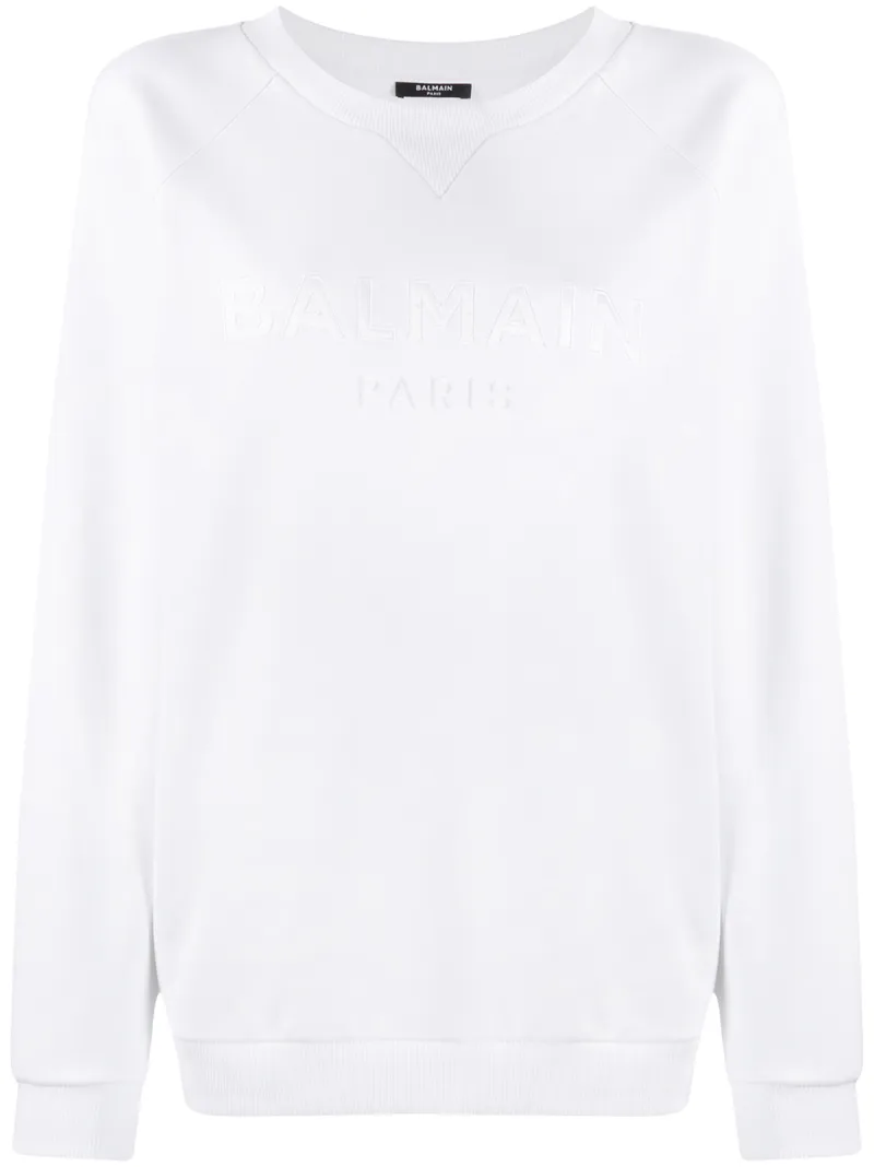 balmain white sweatshirt