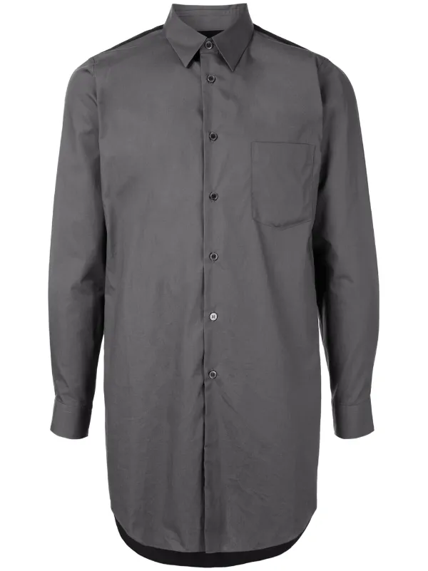 comme des garcons black button up