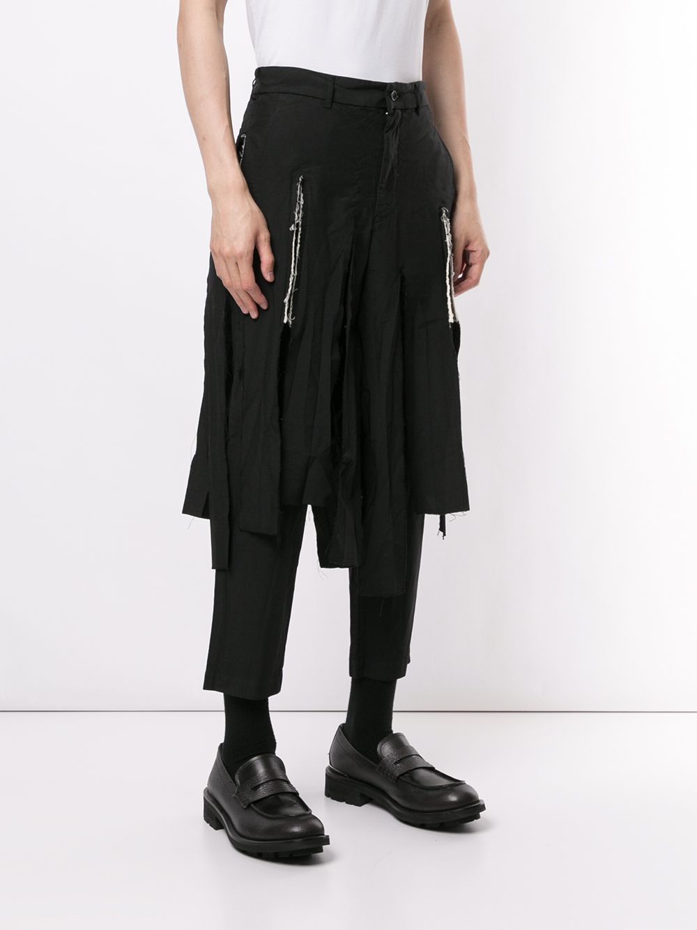 фото Black comme des garçons брюки с юбкой