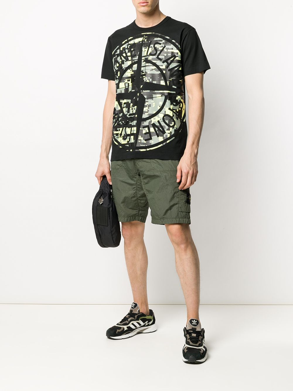 Шорты Cargo Stone Island Green