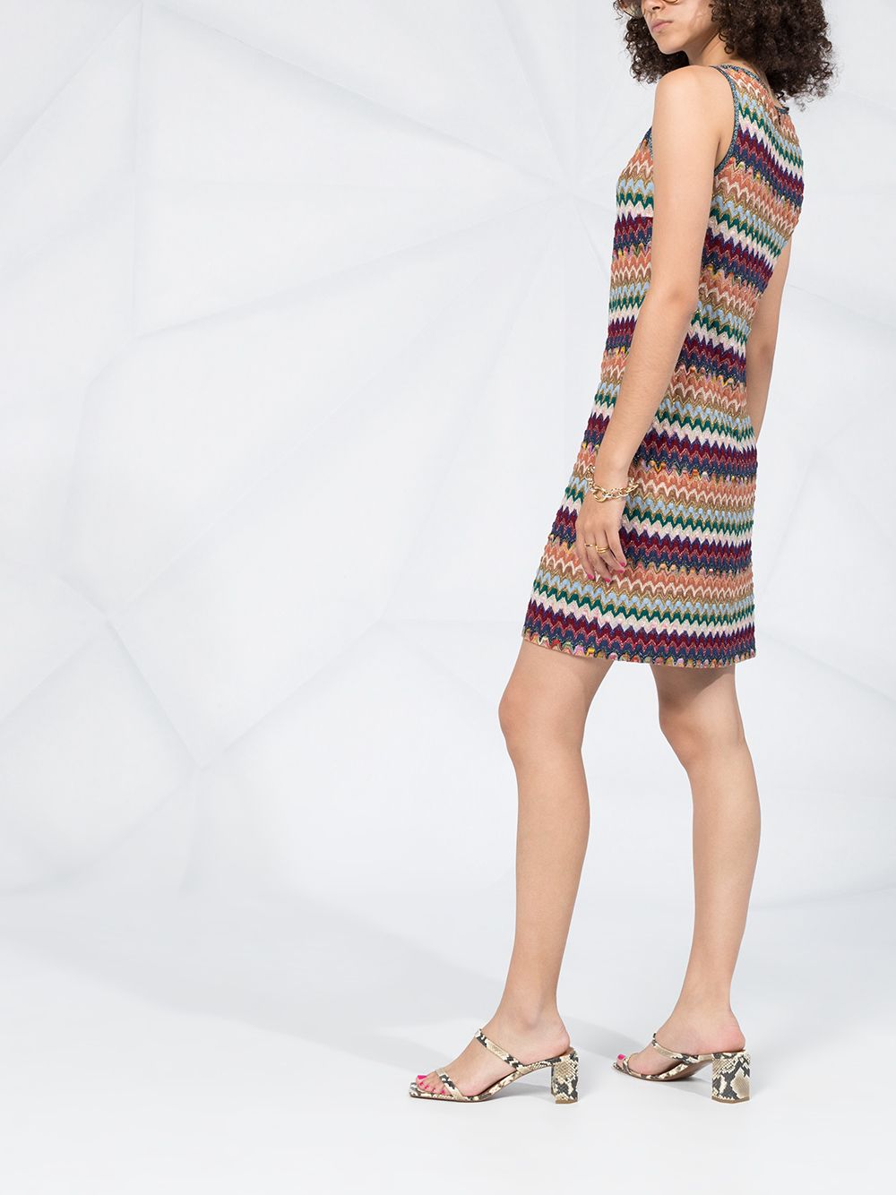 фото Missoni трикотажное платье с узором зигзаг