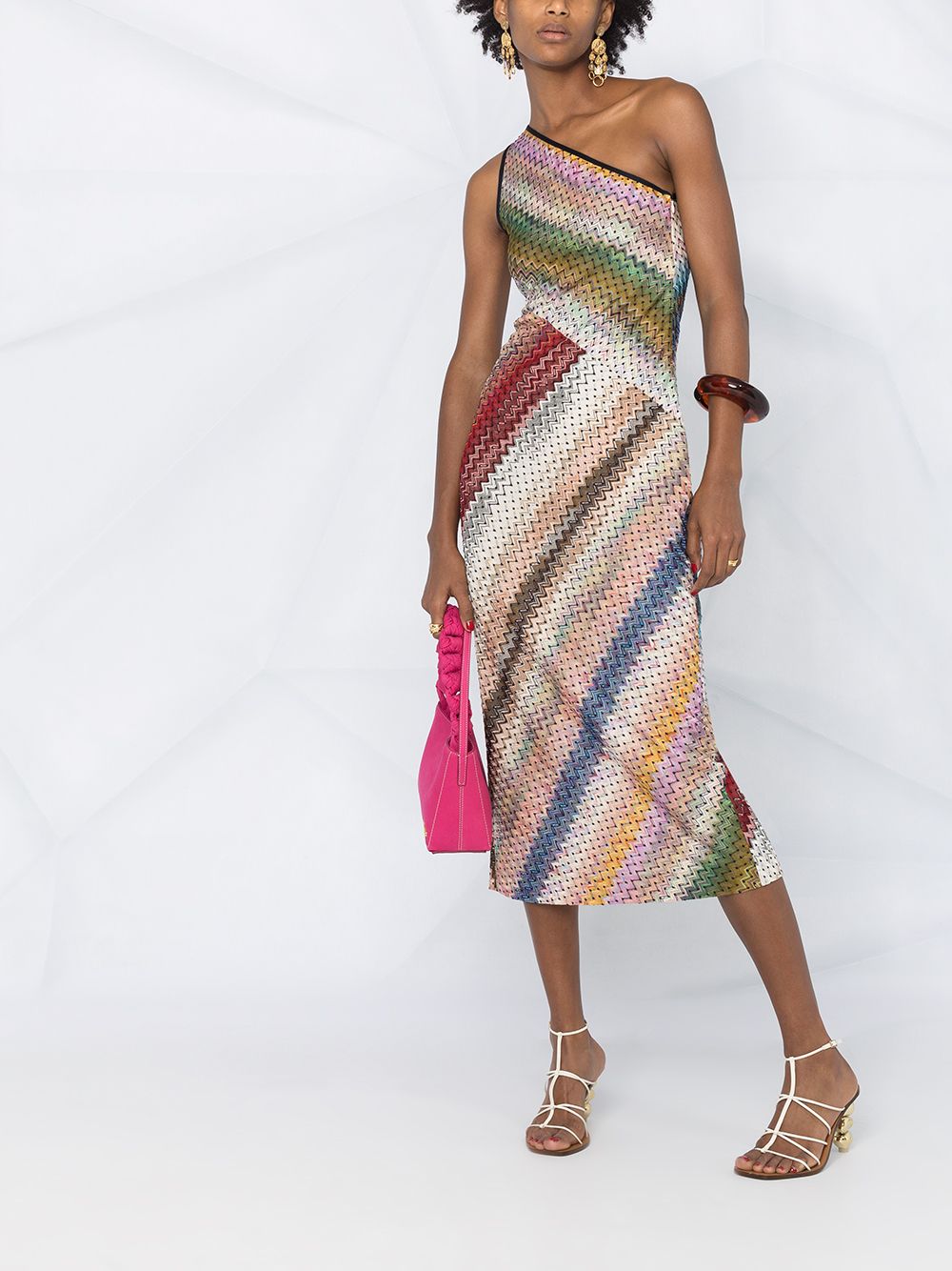 фото Missoni трикотажное платье в полоску