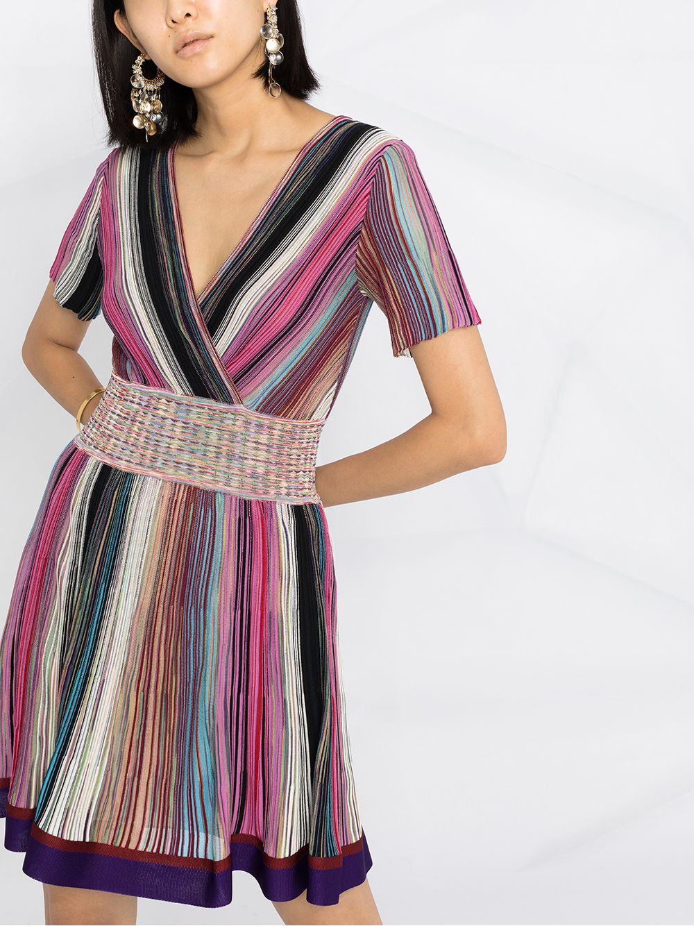 фото Missoni платье мини с поясом