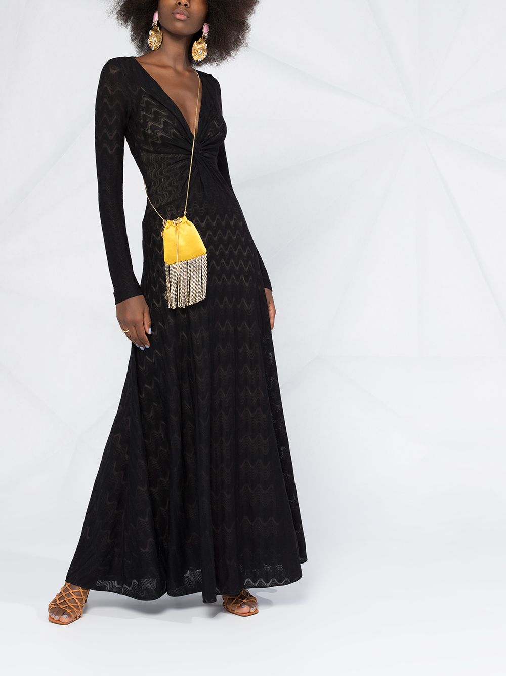 фото Missoni кружевное платье с v-образным вырезом