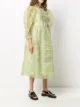 Simone Rocha puff-sleeve floral-embroidered dress