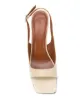 BY FAR Lopez semi patent leather sandals