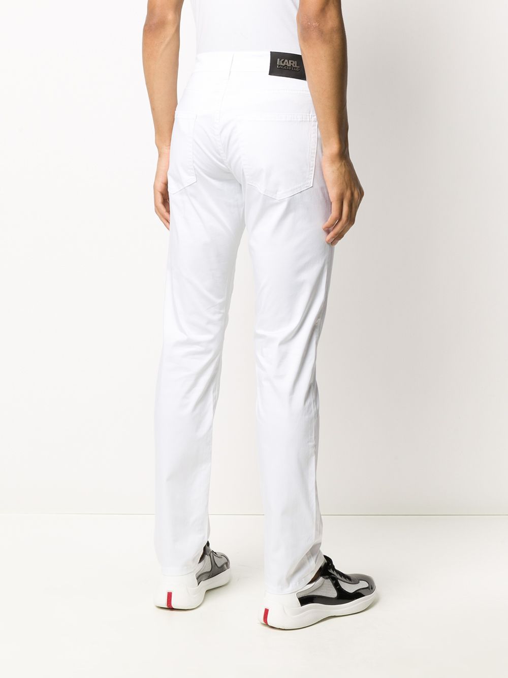 фото Karl lagerfeld джинсы кроя слим с металлическим логотипом
