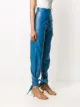 Materiel tied-hem high-rise coated trousers