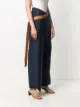 LANVIN بنطال بغلق بحمالة ومشبك