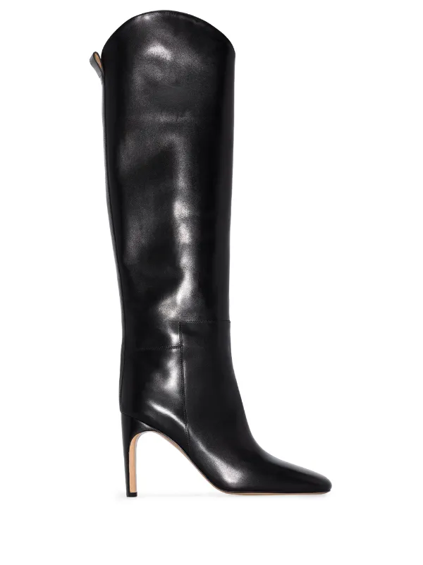 knee high square toe boots