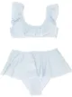 Image 1 of Oseree Kids striped ruffled bikini set