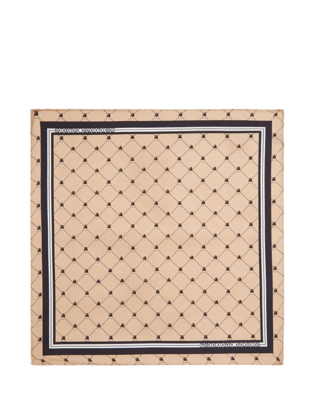 Philipp Plein silk pocket square | Neutrals | Image 1