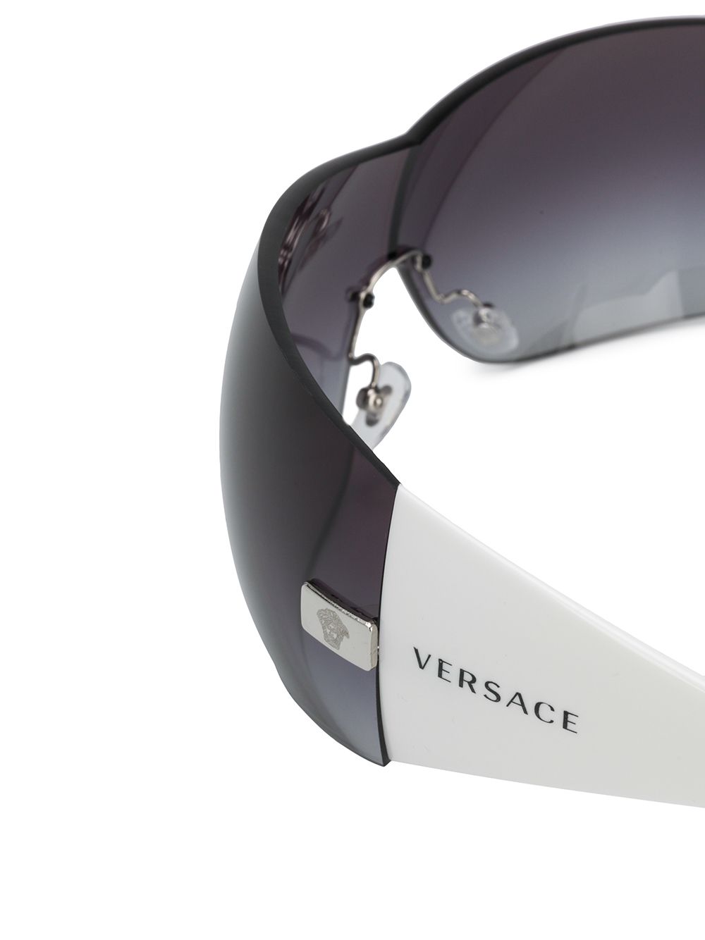 фото Versace eyewear солнцезащитные очки в массивной оправе