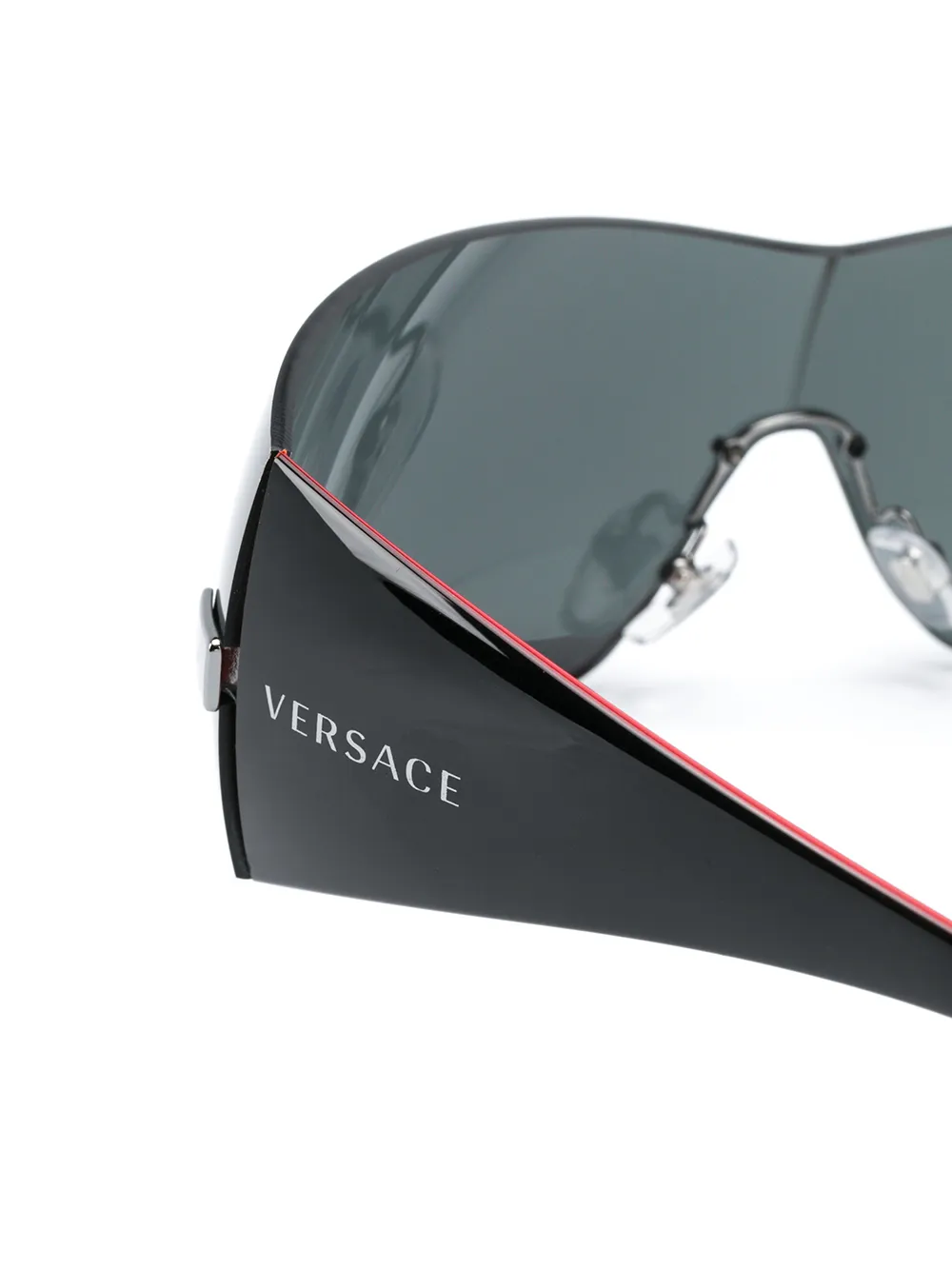 Versace Eyewear Zonnebril met oversized montuur Rood
