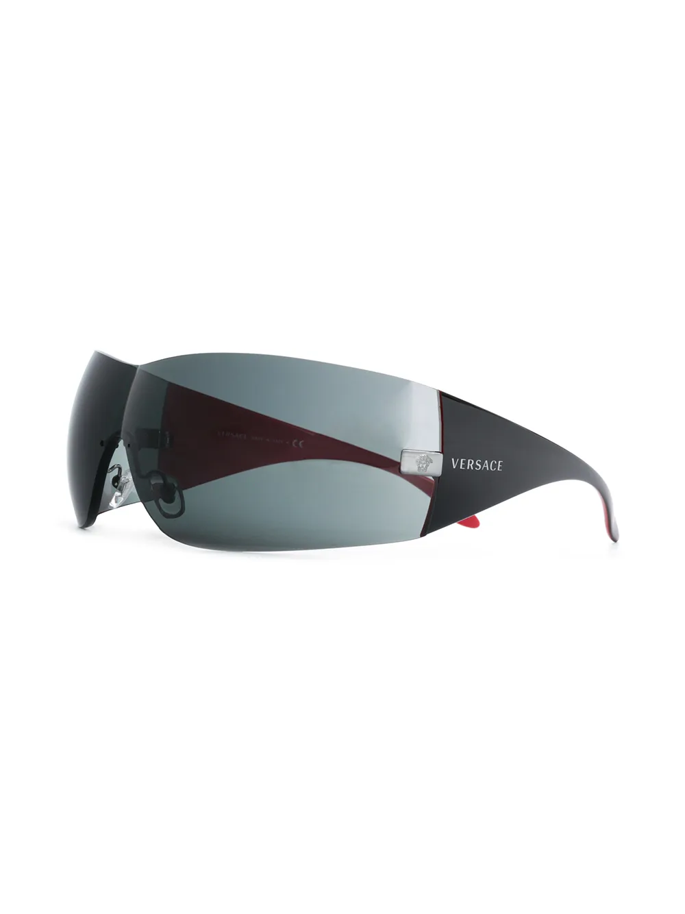 Versace Eyewear Zonnebril met oversized montuur - Rood