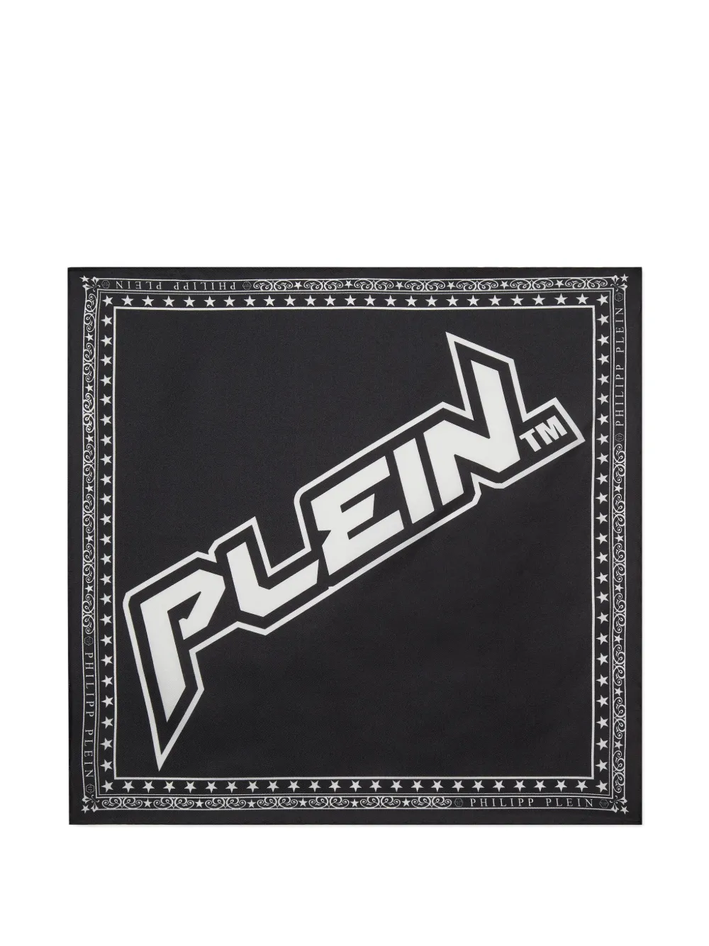 Philipp Plein silk pocket square | Black | Image 1