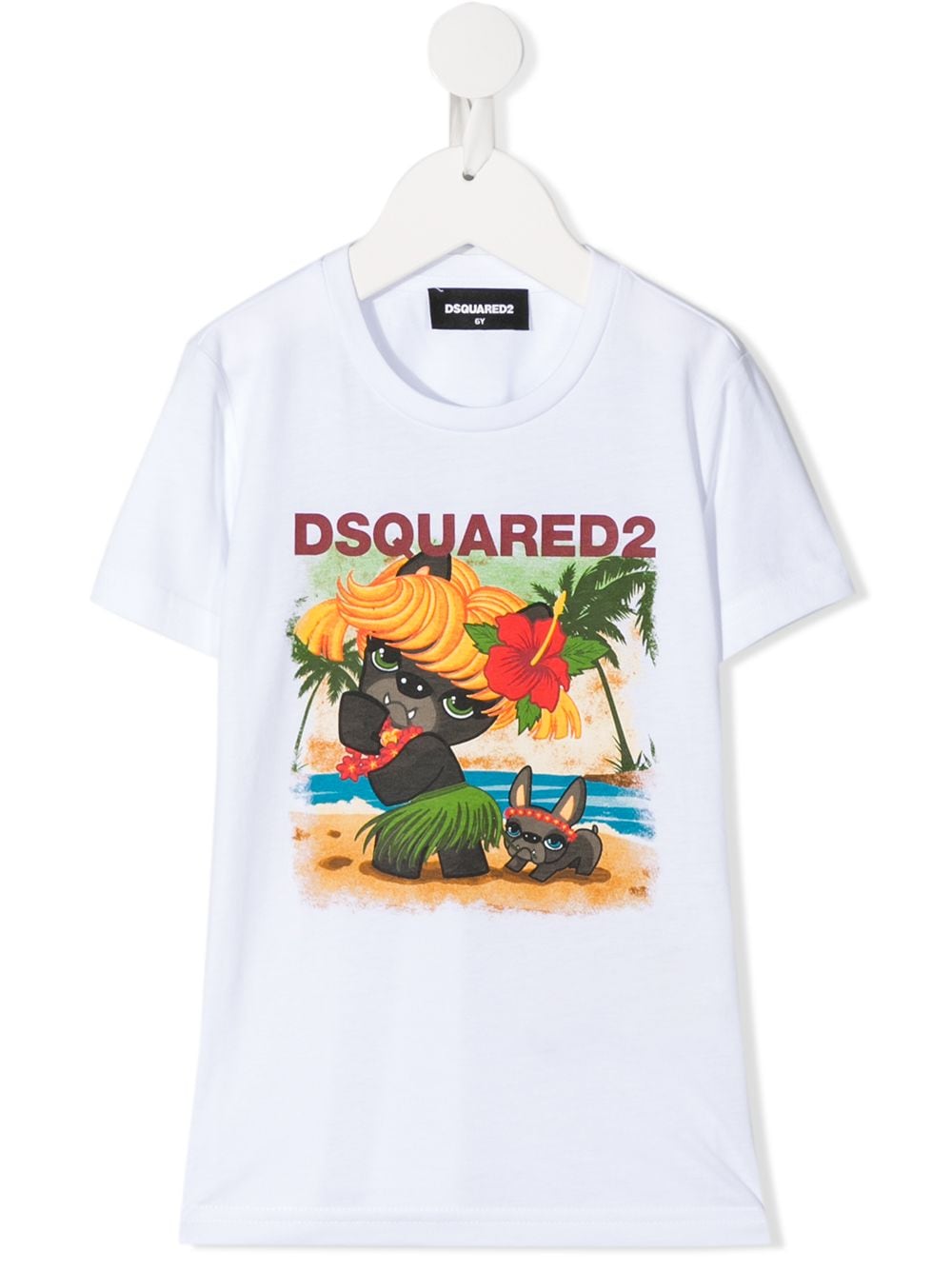 фото Dsquared2 kids футболка с логотипом