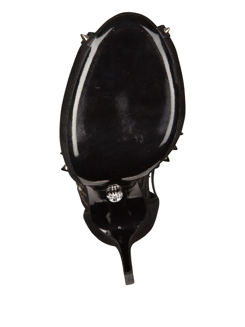 Philipp Plein 12 mm suède sandalen Zwart