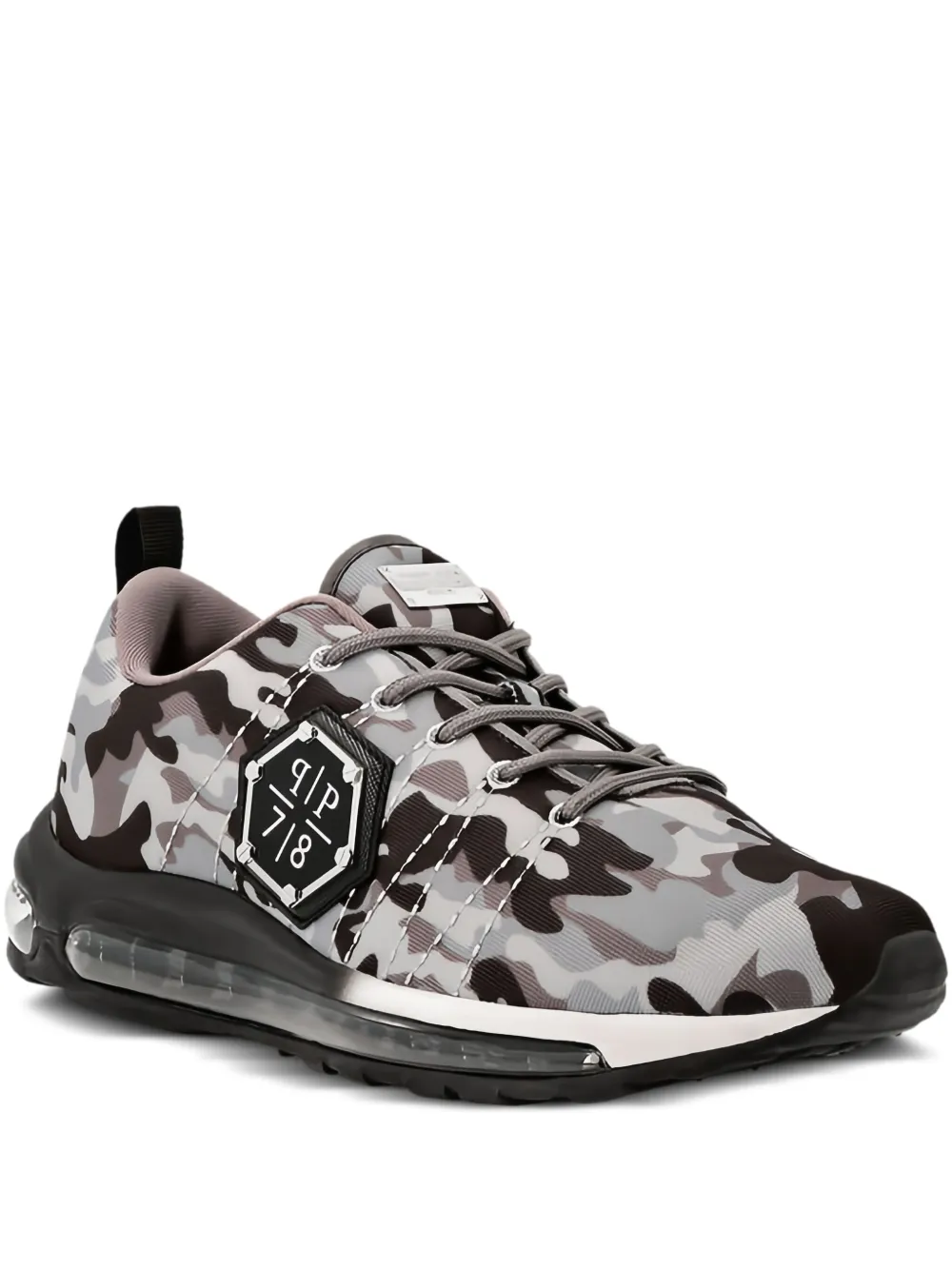 Philipp Plein camouflage runner snakers Grijs