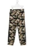 Balmain Kids camouflage-print track pants - Green