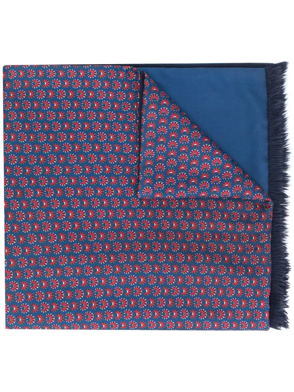 blue print scarf