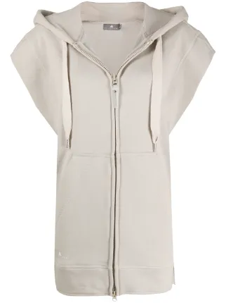 adidas sleeveless zip up hoodie