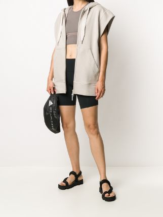 sleeveless zipped hoodie展示图