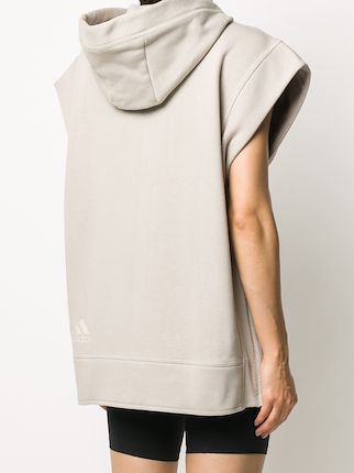 sleeveless zipped hoodie展示图