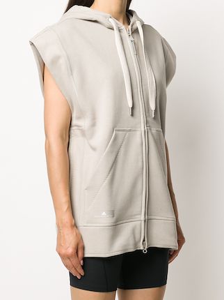 sleeveless zipped hoodie展示图