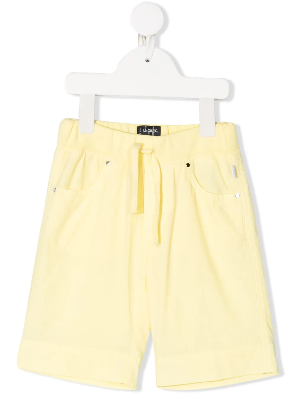 yellow drawstring shorts