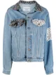 Image 1 of Forte Dei Marmi Couture polka dot contrast denim jacket
