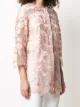 D.Exterior floral sheer jacket