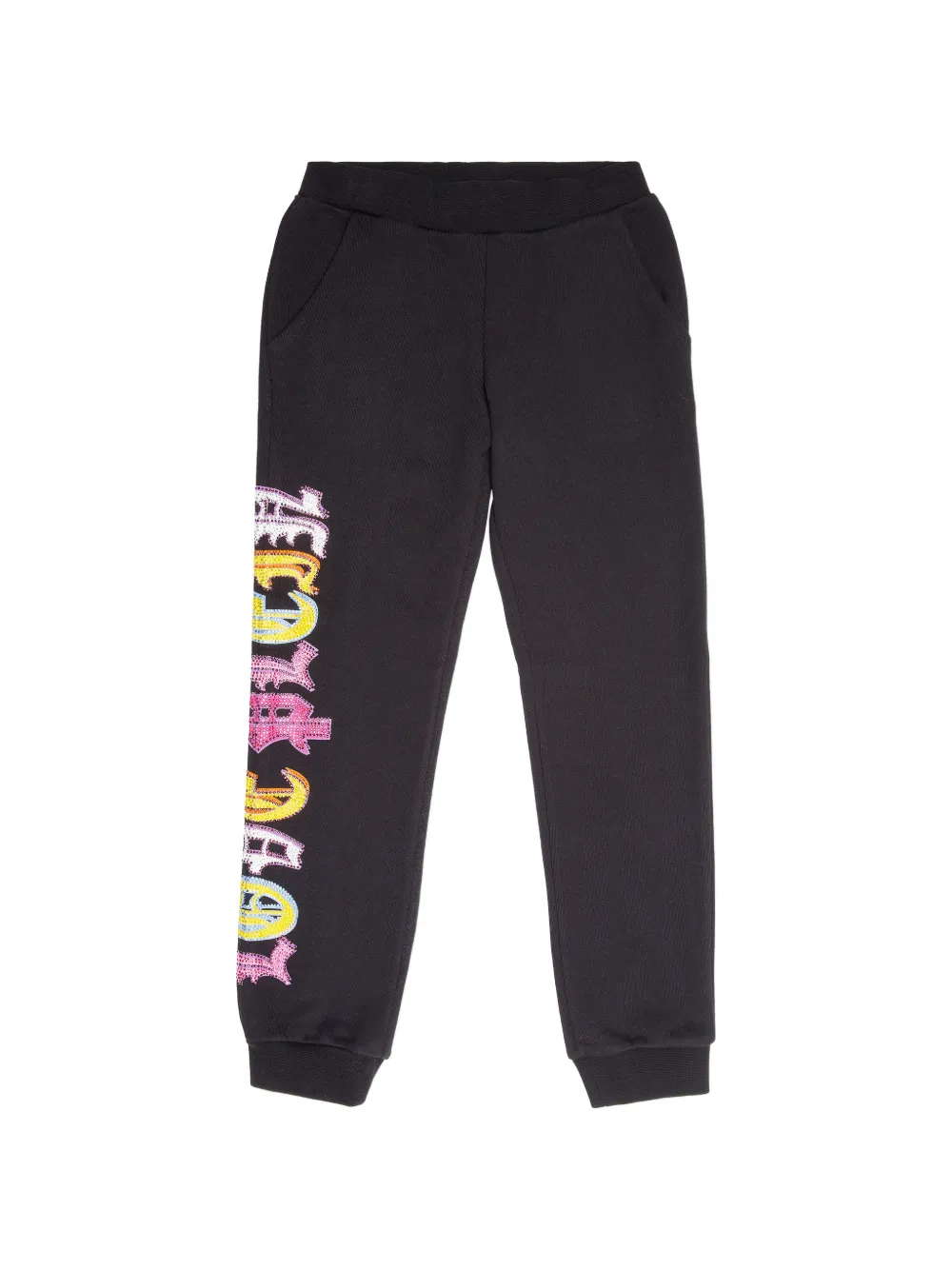 Philipp Plein Junior rhinestone-embellished track pants - Nero