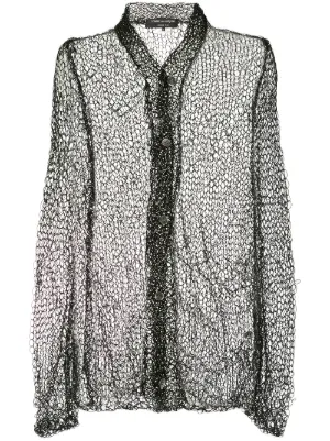 Comme Des Garçons Pre-Owned كارديغان منسوج بحياكة مفتوحة
