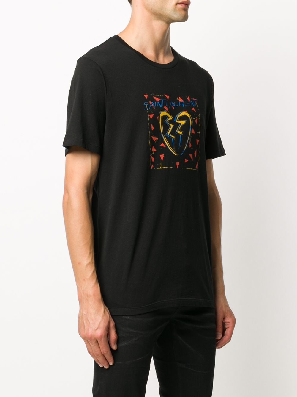Saint Laurent graphic-print Cotton T-shirt - Farfetch