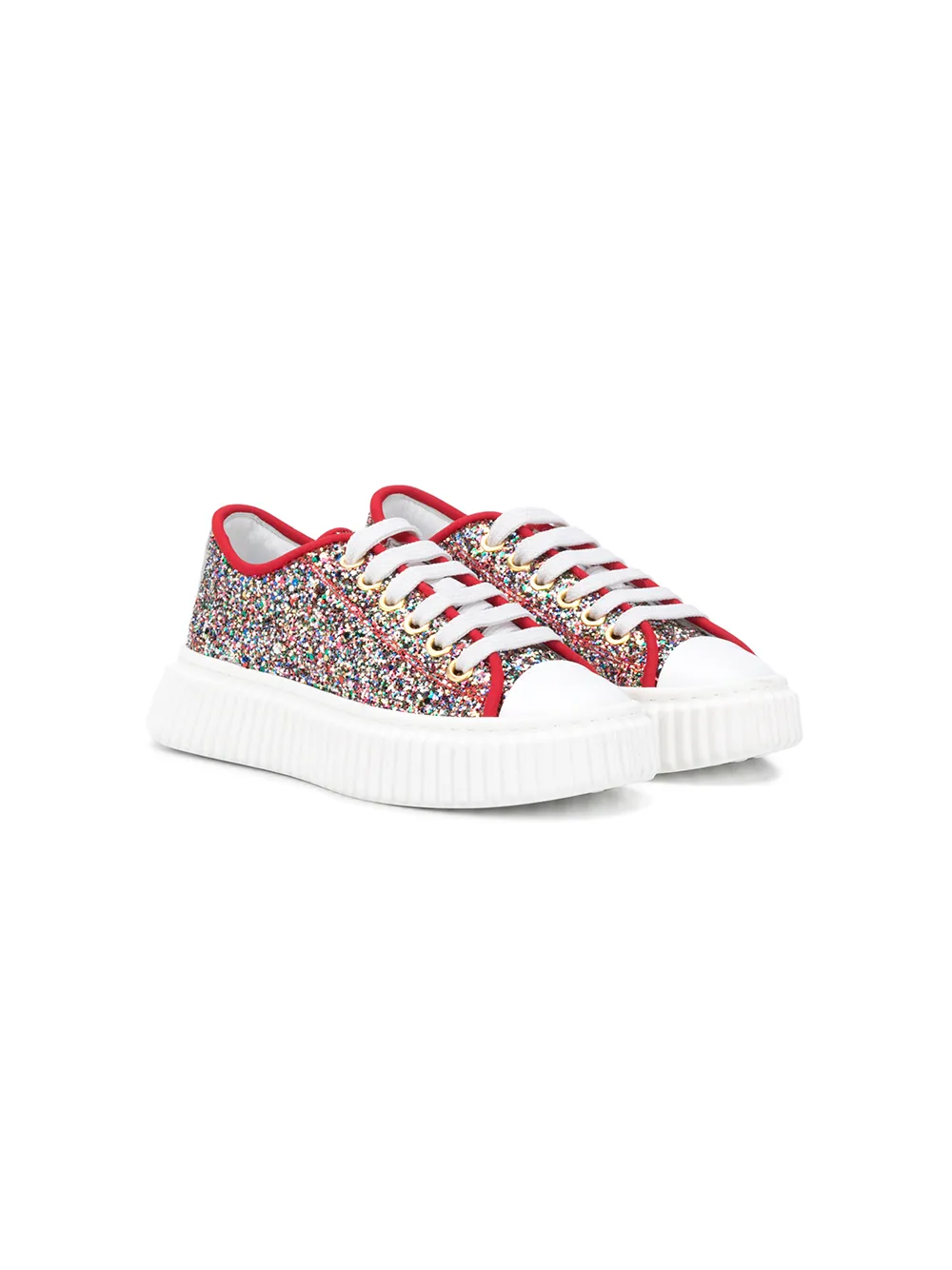 embellished platform sneakers