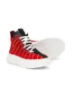 Image 2 of Marni Kids contrast-stitch high-top sneakers