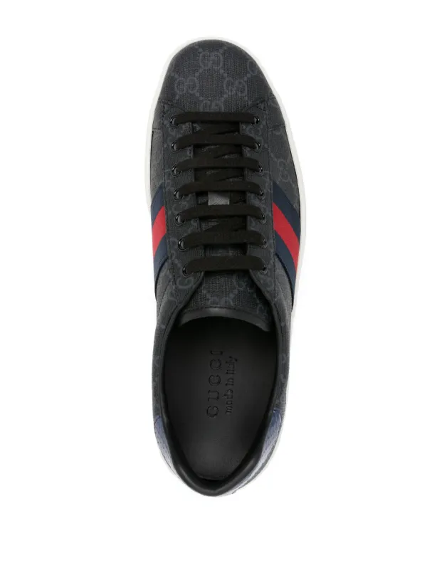 Gucci Ace GG Supreme Sneakers Black FARFETCH