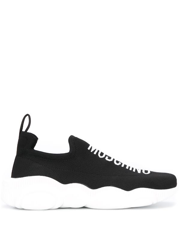 Moschino Jacquard Logo slip-on Sneakers 
