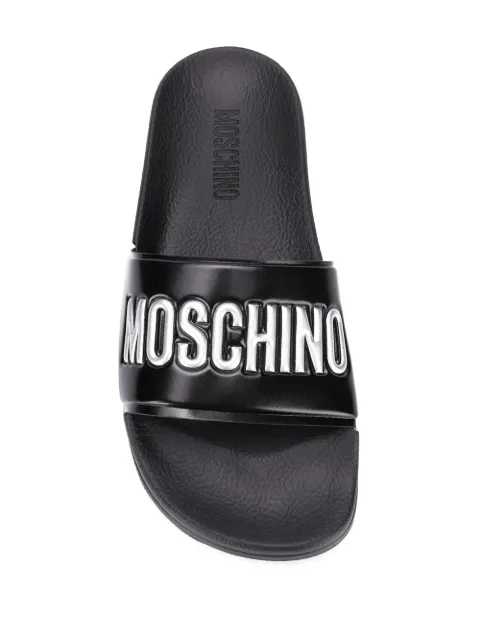 moschino women's pool slides